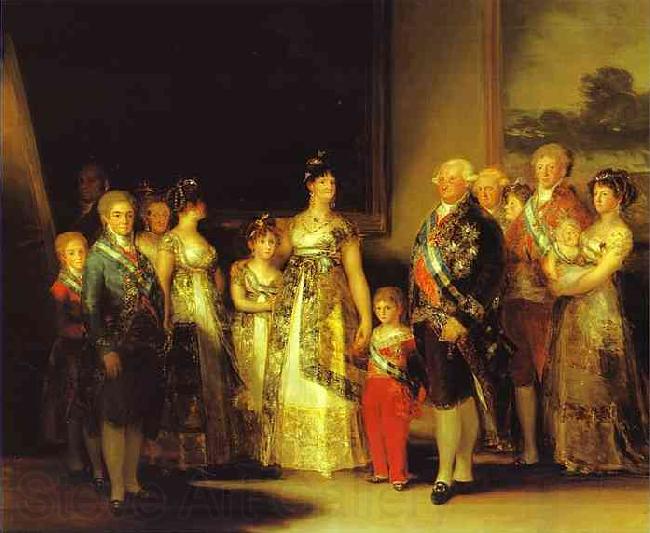 Francisco Jose de Goya Charles IV and His Family France oil painting art